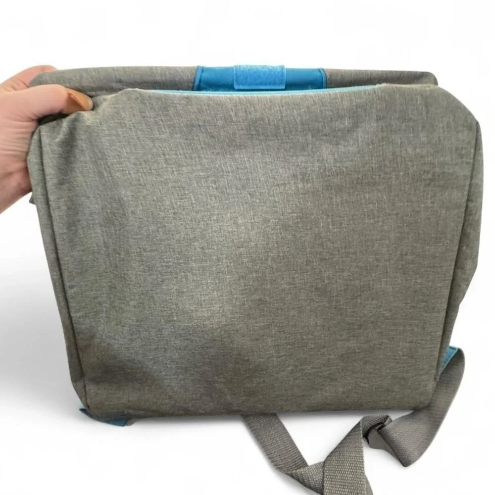 Kurgo Heather Dog Booster Seat Charcoal Blue Car Travel Pet Carrier Bed Small